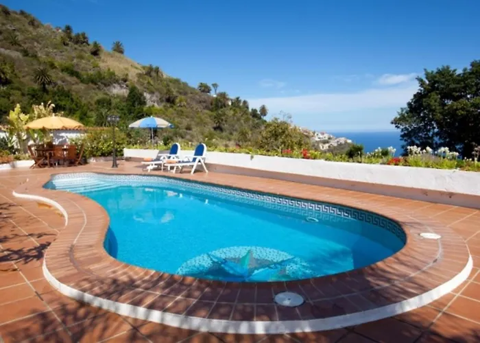 Con Piscina Climatizada, Barbacoa Y Wi-fi En Icod De Vinos - Es-279-19 伊科德·德·洛斯·维诺斯